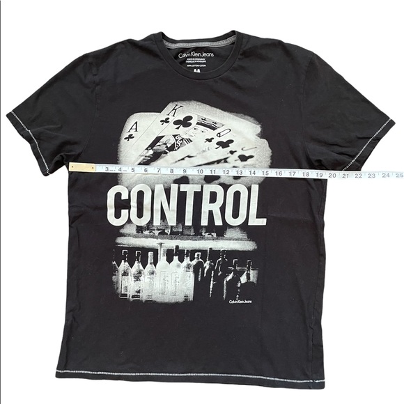 Vintage Single Stitch Calvin Klein Graphic Tee Shirts (M) - Picture 6 of 8